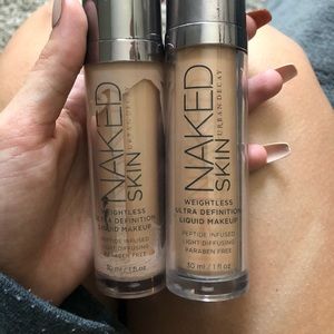 Urban Decay TWO Naked Skin Foundations